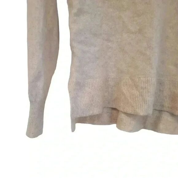 Aqua Cashmere High/low Crewneck Sweater - 100% Exclusive In Oatmeal - Picture 4 of 10
